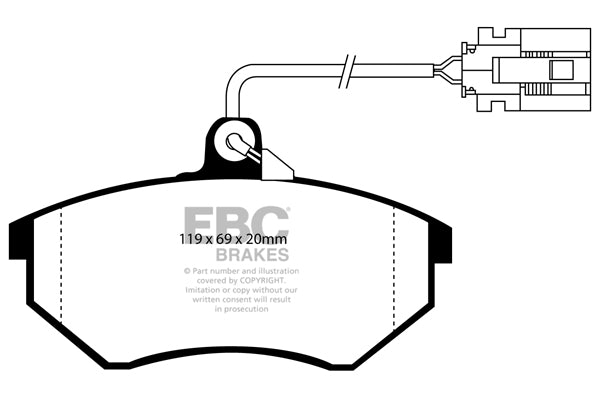 EBC Brakes Ultimax OE Replacement Brake Pad Set – DP981