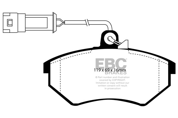 EBC Brakes Ultimax OE Replacement Brake Pad Set – DP982/2