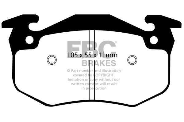 EBC Brakes Ultimax OE Replacement Brake Pad Set DP983 - Performance HQ - United Kingdom