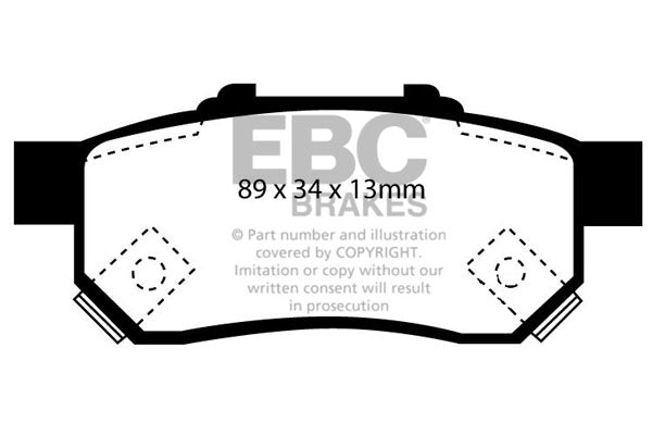 EBC Brakes Ultimax OE Replacement Brake Pad Set – DP984/2
