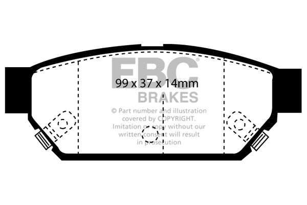 EBC Brakes Greenstuff 2000 Series Sport Brake Pad Set DP2986 - Performance HQ - United Kingdom