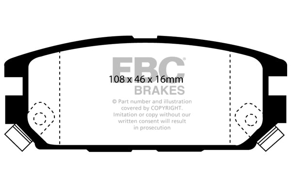 EBC Brakes Bundle – Rear 284mm GD Discs with Bluestuff Pads – PD14KR571