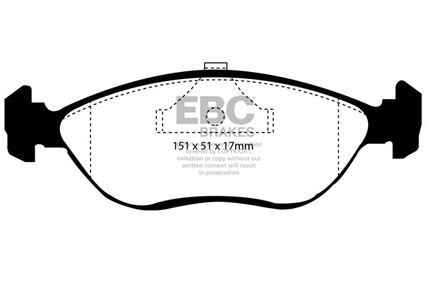 EBC Brakes Ultimax OE Replacement Brake Pad Set – DP989