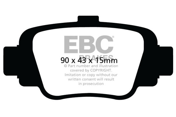 EBC Brakes Ultimax OE Replacement Brake Pad Set – DP998