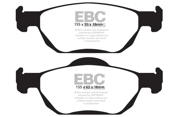 EBC Brakes Ultimax OE Replacement Brake Pad Set – DPX2000