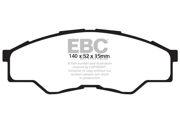 EBC Brakes Ultimax OE Replacement Brake Pad Set – DPX2001