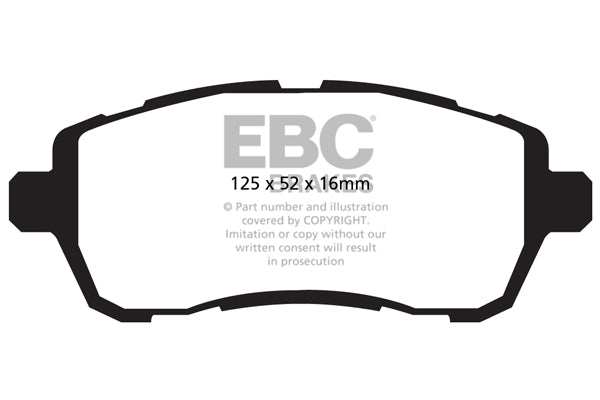 EBC Brakes Ultimax OE Replacement Brake Pad Set DPX2002 - Performance HQ - United Kingdom