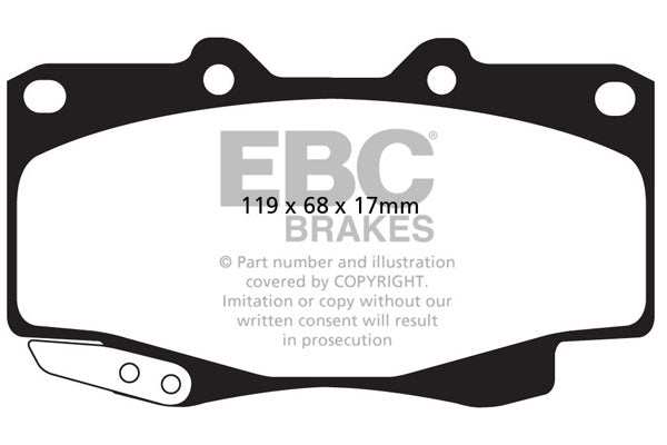 EBC Brakes Ultimax OE Replacement Brake Pad Set DPX2005 - Performance HQ - United Kingdom