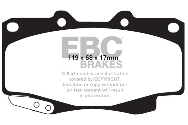 EBC Brakes Ultimax OE Replacement Brake Pad Set – DPX2005