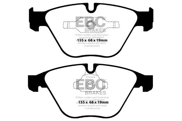 EBC Brakes Bundle Front 348mm USR Discs with Yellowstuff Pads PD08KF624 - Performance HQ - United Kingdom