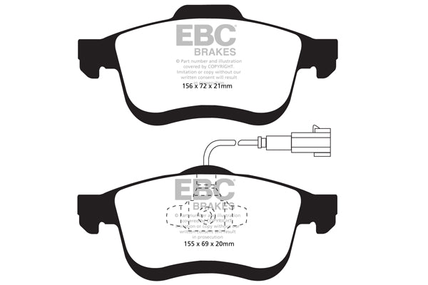 EBC Brakes Ultimax OE Replacement Brake Pad Set – DPX2010