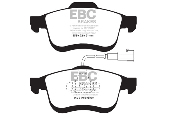 EBC Brakes Ultimax OE Replacement Brake Pad Set – DPX2010/2