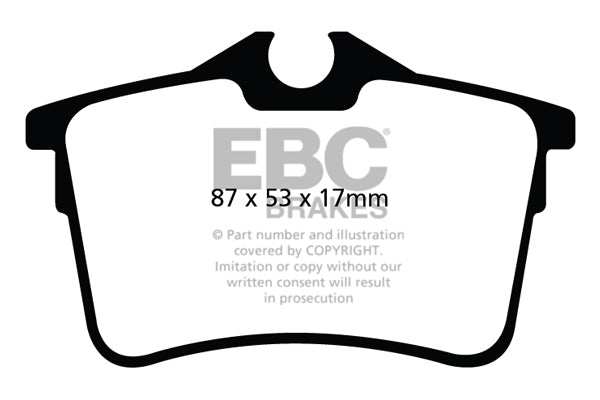 EBC Brakes Ultimax OE Replacement Brake Pad Set DPX2017 - Performance HQ - United Kingdom