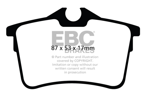 EBC Brakes Ultimax OE Replacement Brake Pad Set – DPX2017