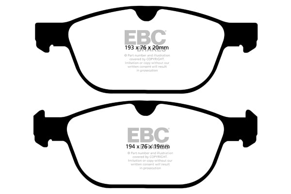 EBC Brakes Ultimax OE Replacement Brake Pad Set – DPX2018