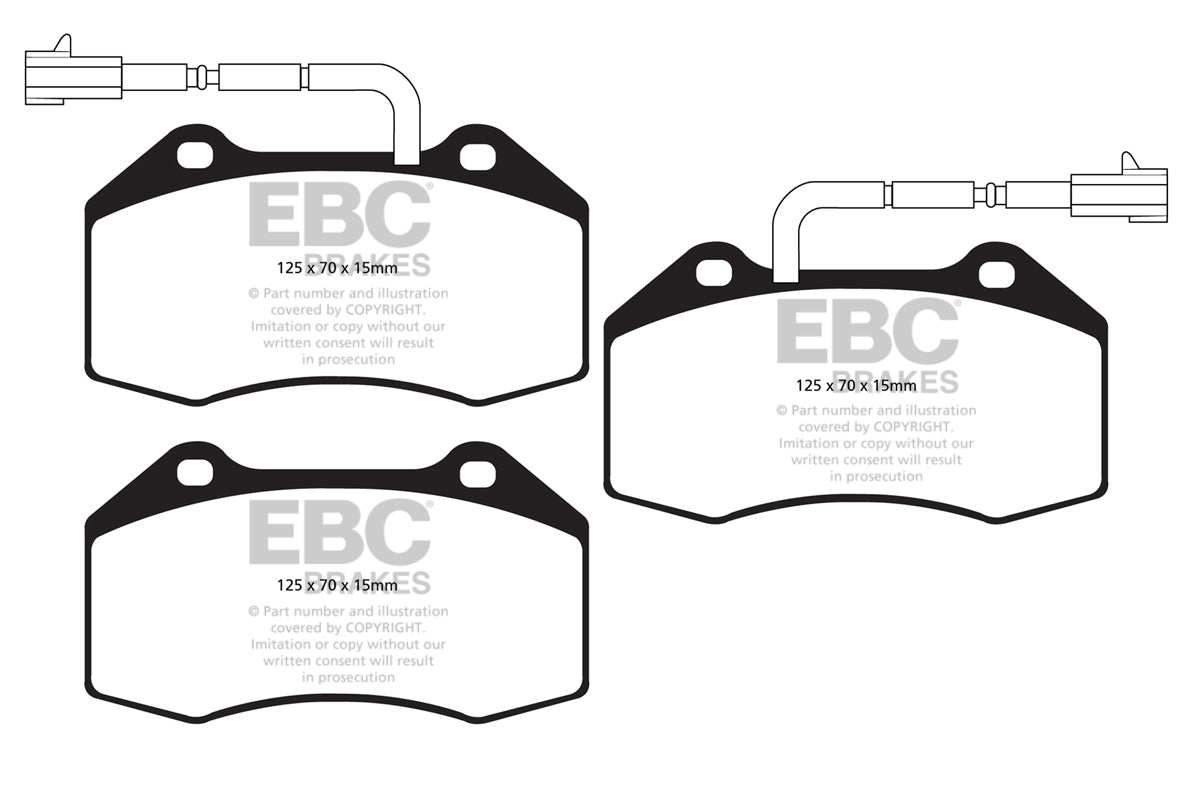 EBC Brakes Greenstuff 2000 Series Sport Brake Pad Set DP22021/2 - Performance HQ - United Kingdom