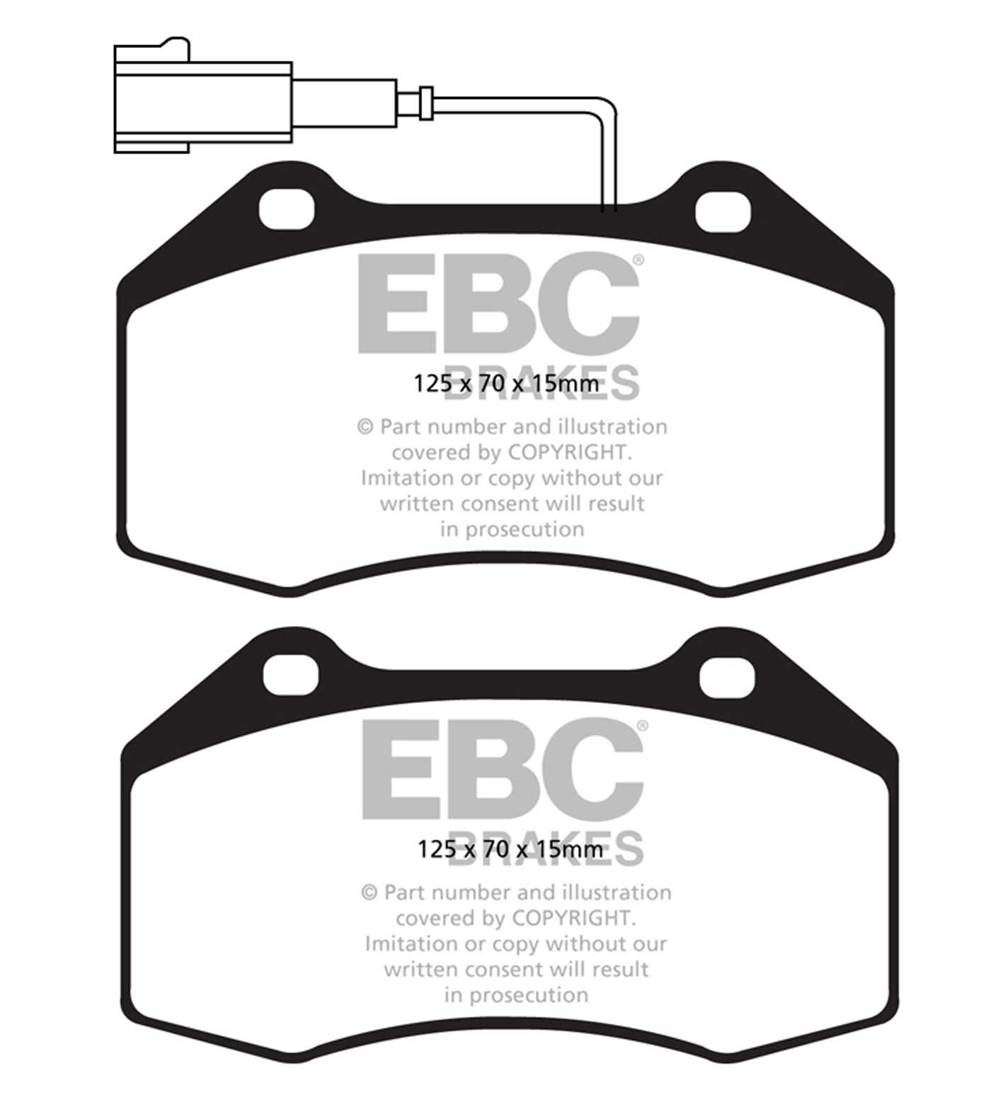 EBC Brakes Ultimax OE Replacement Brake Pad Set DPX2021 - Performance HQ - United Kingdom