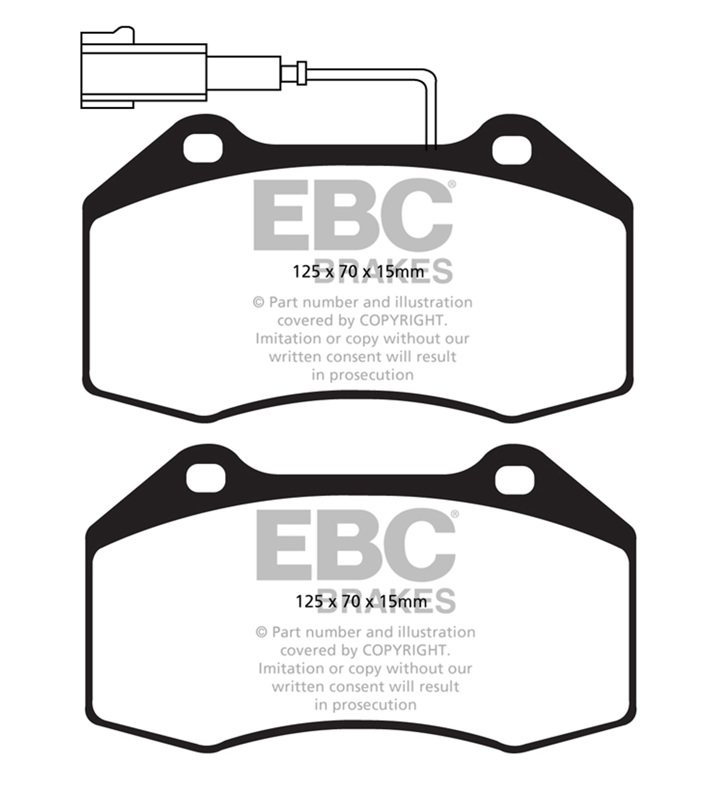 EBC Brakes Ultimax OE Replacement Brake Pad Set – DPX2021