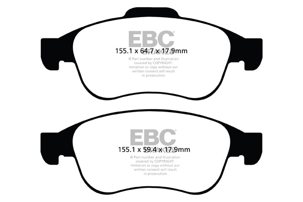 EBC Brakes Ultimax OE Replacement Brake Pad Set – DPX2023
