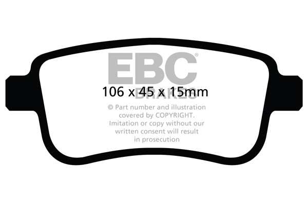 EBC Brakes Ultimax OE Replacement Brake Pad Set DPX2025 - Performance HQ - United Kingdom