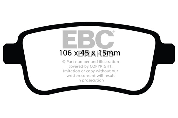 EBC Brakes Ultimax OE Replacement Brake Pad Set – DPX2025