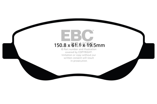 EBC Brakes Ultimax OE Replacement Brake Pad Set – DPX2026