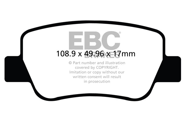 EBC Brakes Ultimax OE Replacement Brake Pad Set – DPX2027