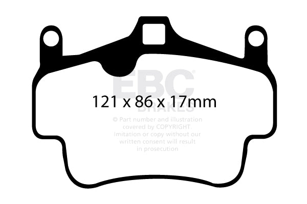 EBC Brakes Ultimax OE Replacement Brake Pad Set – DP817