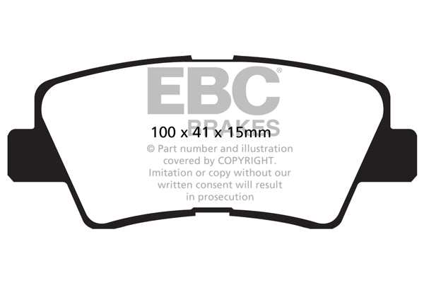 EBC Brakes Greenstuff 2000 Series Sport Brake Pad Set DP22031 - Performance HQ - United Kingdom