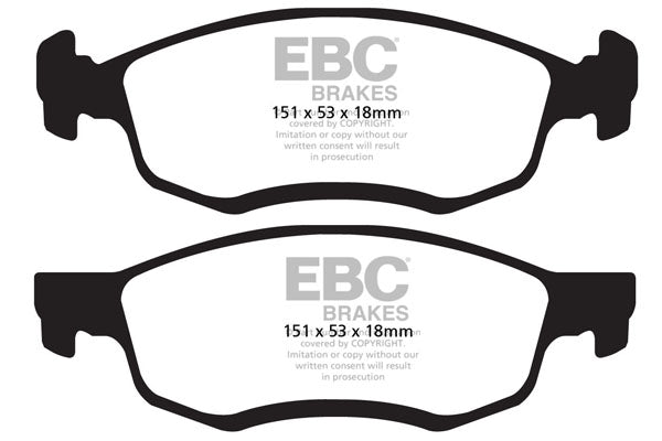 EBC Brakes Ultimax OE Replacement Brake Pad Set – DPX2032