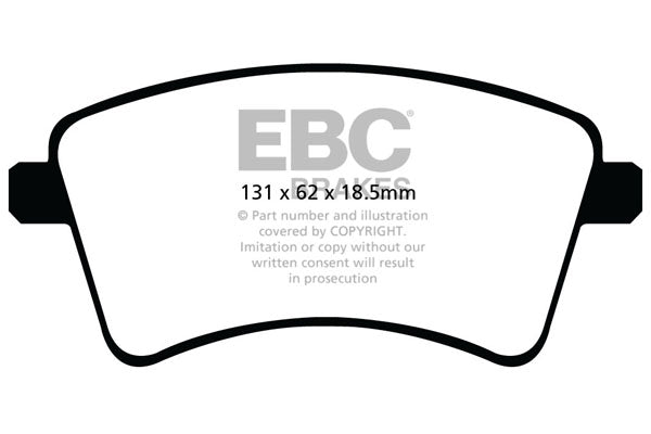 EBC Brakes Ultimax OE Replacement Brake Pad Set – DPX2033