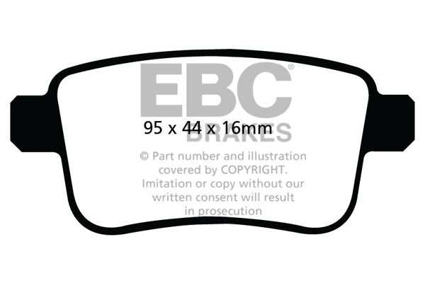 EBC Brakes Greenstuff 2000 Series Sport Brake Pad Set DP22034 - Performance HQ - United Kingdom
