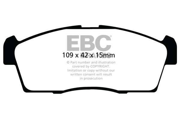 EBC Brakes Ultimax OE Replacement Brake Pad Set – DPX2042