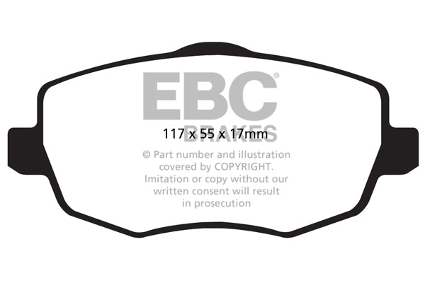 EBC Brakes Ultimax OE Replacement Brake Pad Set – DPX2043