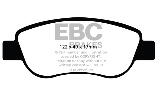 EBC Brakes Ultimax OE Replacement Brake Pad Set – DPX2045