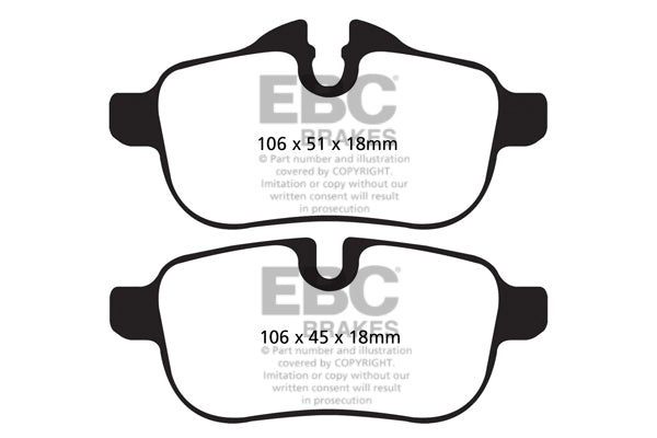 EBC Brakes Ultimax OE Replacement Brake Pad Set – DPX2046