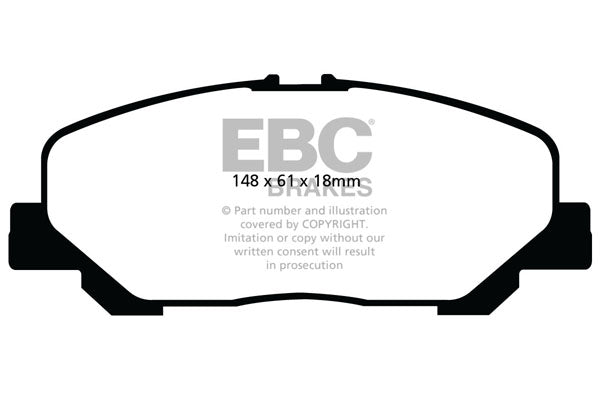 EBC Brakes Ultimax OE Replacement Brake Pad Set – DPX2048