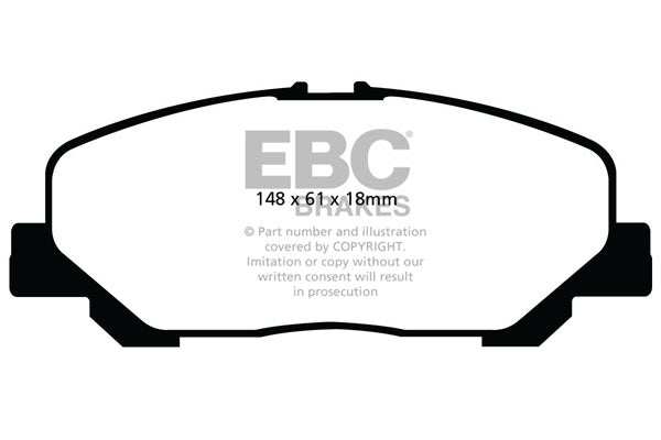 EBC Brakes Ultimax OE Replacement Brake Pad Set DPX2048 - Performance HQ - United Kingdom
