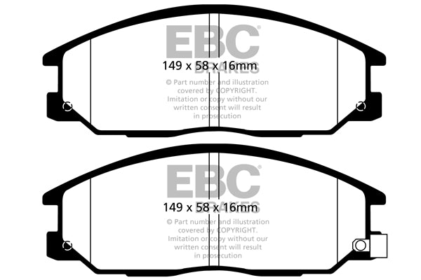 EBC Brakes Ultimax OE Replacement Brake Pad Set – DPX2049