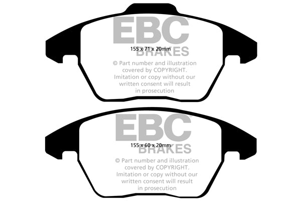 EBC Brakes Ultimax OE Replacement Brake Pad Set – DPX2052