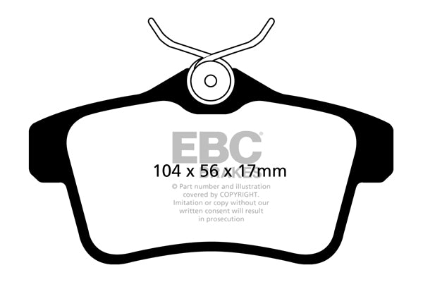 EBC Brakes Ultimax OE Replacement Brake Pad Set – DPX2053