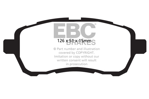 EBC Brakes Ultimax OE Replacement Brake Pad Set – DPX2058