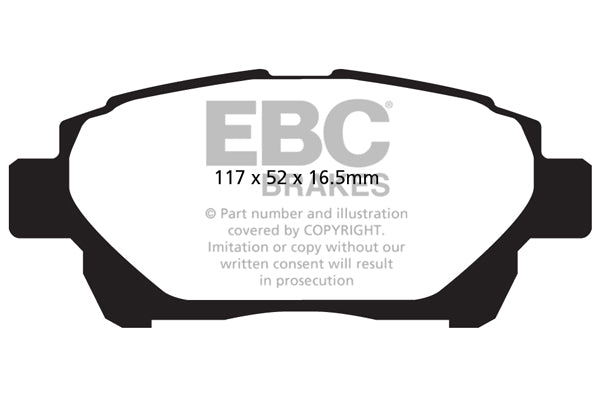 EBC Brakes Ultimax OE Replacement Brake Pad Set – DPX2061