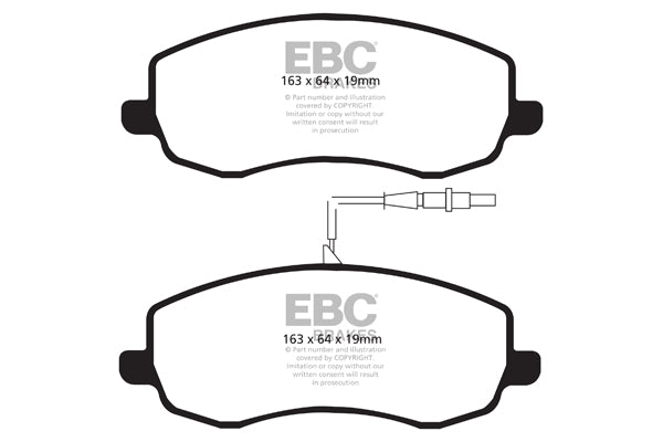 EBC Brakes Ultimax OE Replacement Brake Pad Set – DPX2062