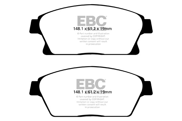EBC Brakes Ultimax OE Replacement Brake Pad Set – DPX2067
