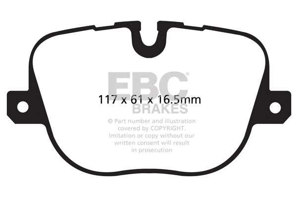EBC Brakes Ultimax OE Replacement Brake Pad Set DPX2068 - Performance HQ - United Kingdom