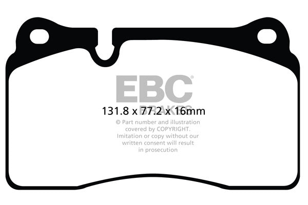 EBC Brakes Ultimax OE Replacement Brake Pad Set – DP817