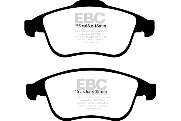 EBC Brakes Ultimax OE Replacement Brake Pad Set – DPX2071