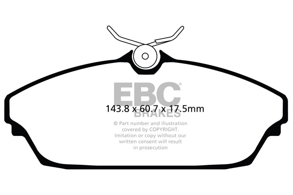EBC Brakes Ultimax OE Replacement Brake Pad Set – DPX2072