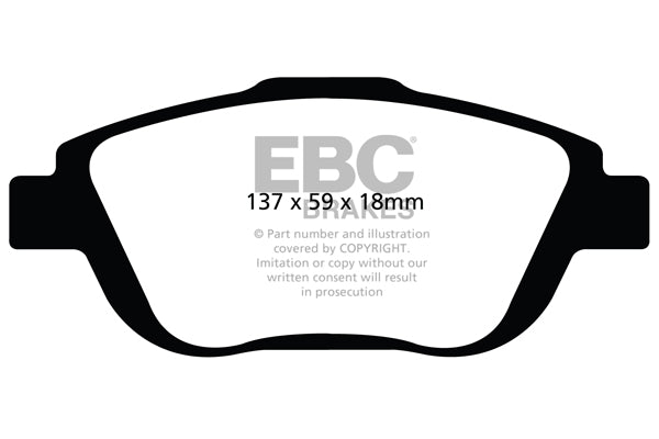 EBC Brakes Ultimax OE Replacement Brake Pad Set – DPX2073